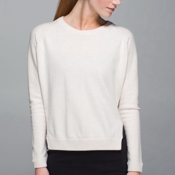 lululemon athletica Sweaters - lululemon athletica Ivory Crew Neck Sweater